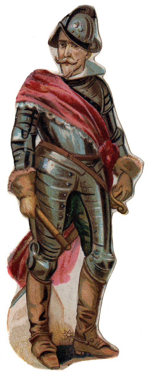 Muotokuva Don Ferdinand (Fernando) Alvarez de Toledosta, Alban (Alba) herttuasta (1507-1582). Kromolitografia, 1800-luvun loppu. tekijältä Unknown artist