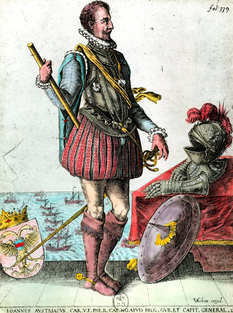 Itävallan Don Juan Josen (1629-1679) muotokuva Alankomaiden varakuninkaan kaiverrus 1600-luvulta Yksityinen kokoelma tekijältä Unknown artist