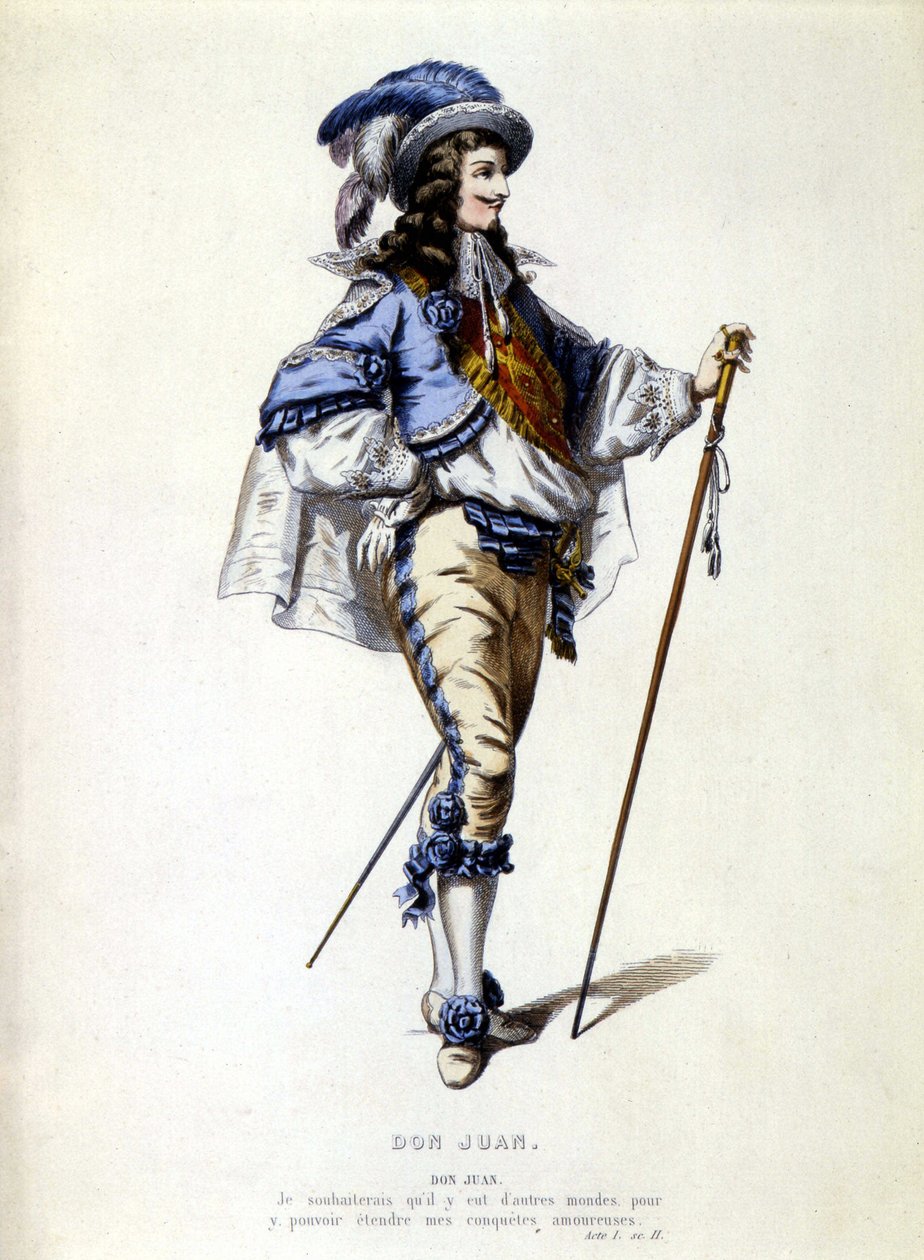 Don Juanin muotokuva jalkassa, sd. 1800-luvulla tekijältä Unknown artist