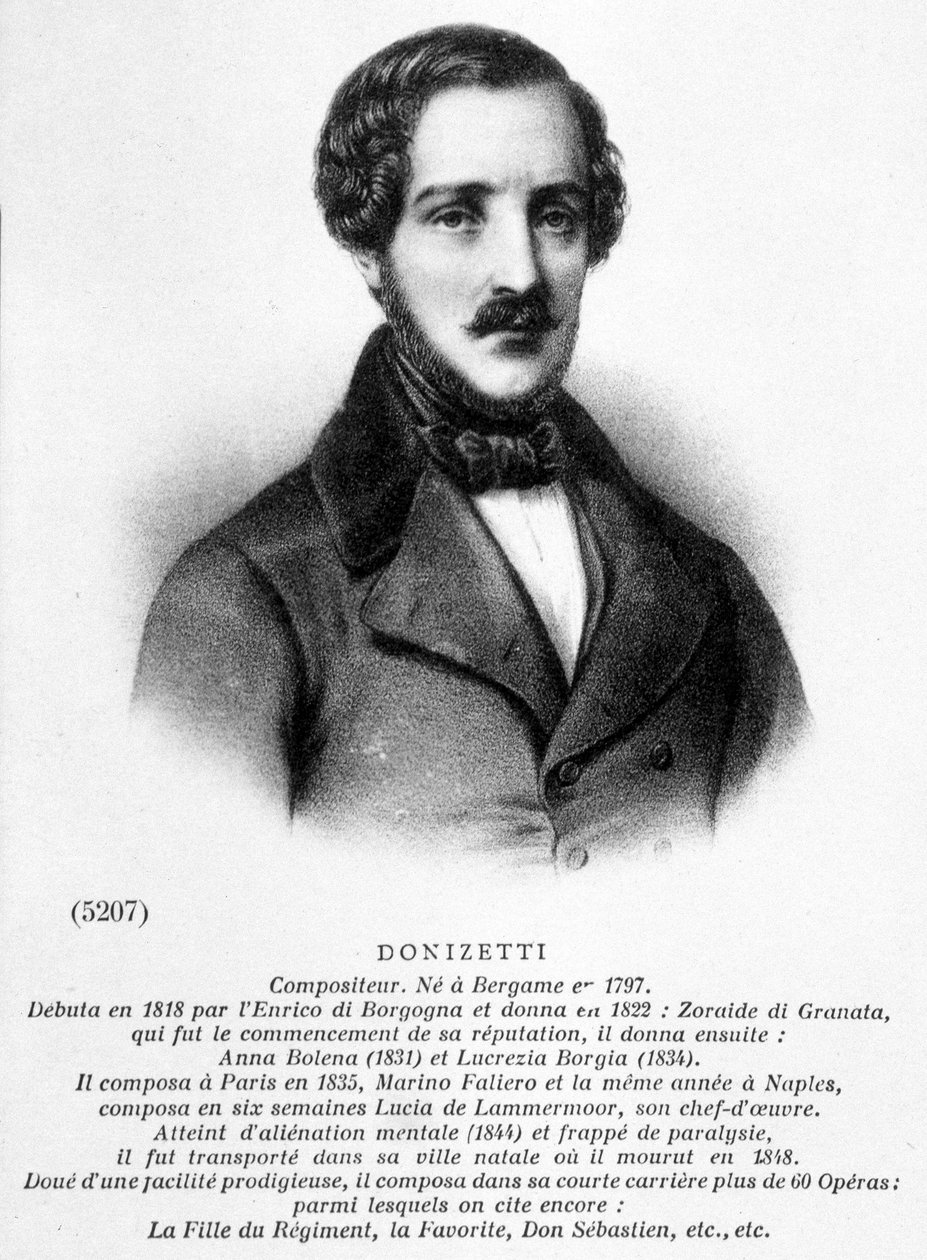 Donizetti Gaetanon muotokuva tekijältä Unknown artist