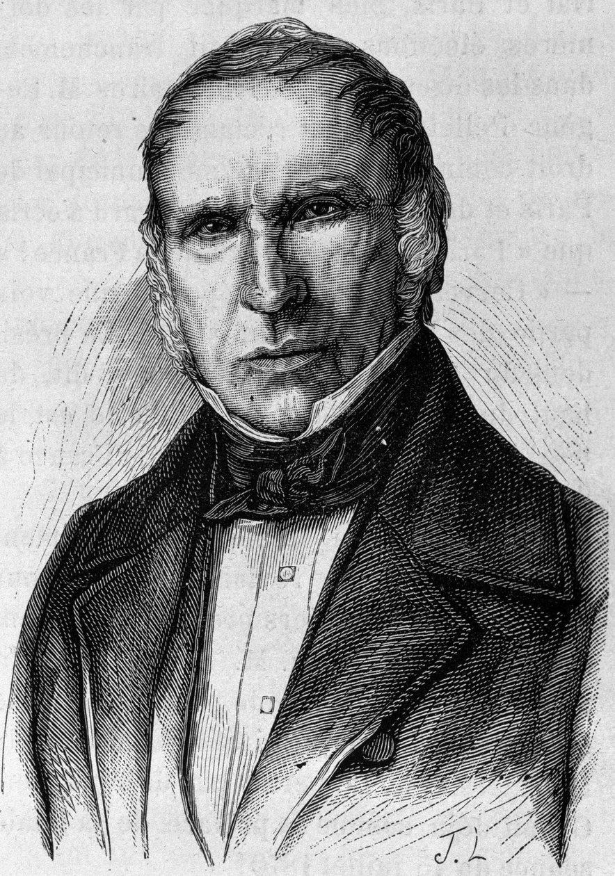 Dupin Ainén (1783 - 1865) muotokuva. Kaiverrus 1800-luvun lopusta H. Martinin teokseen "Histoire de France". tekijältä Unknown artist