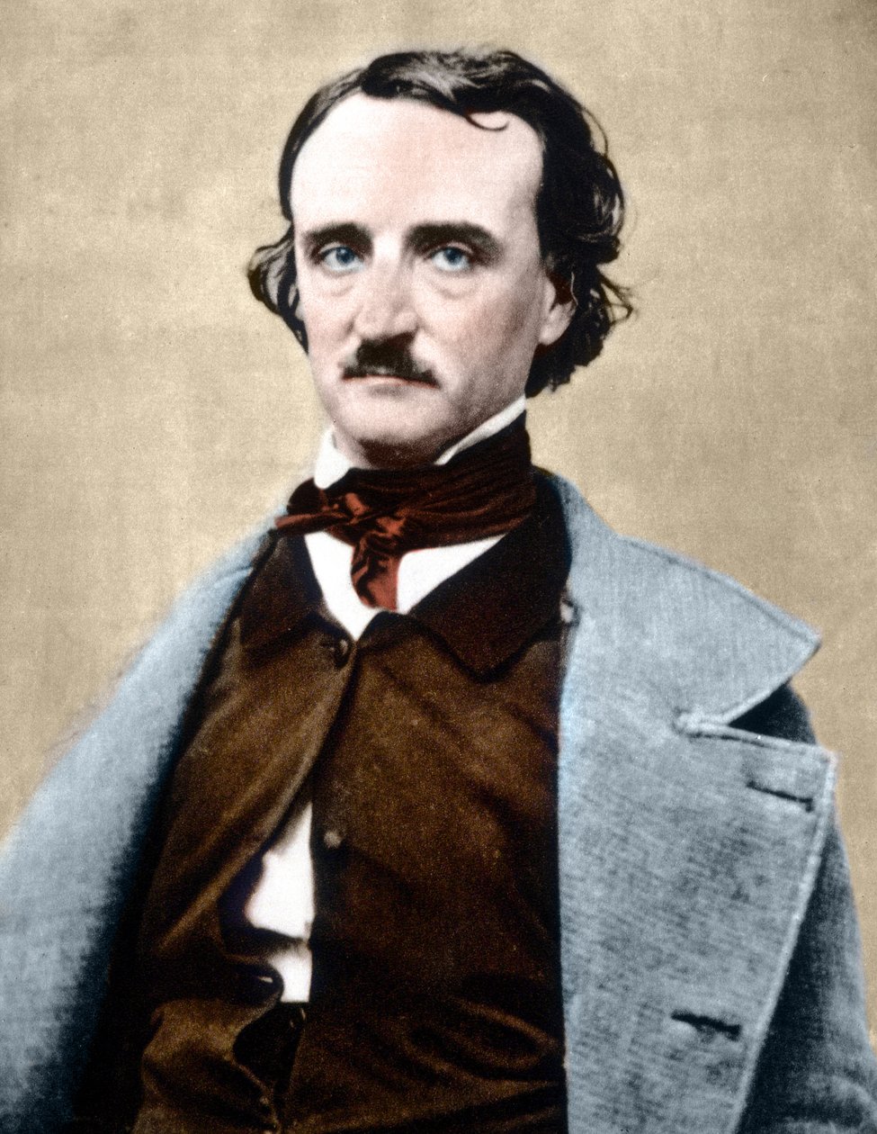 Muotokuva Edgar Allan Poesta (1809-1849), yhdysvaltalaisesta kirjailijasta. tekijältä Unknown artist