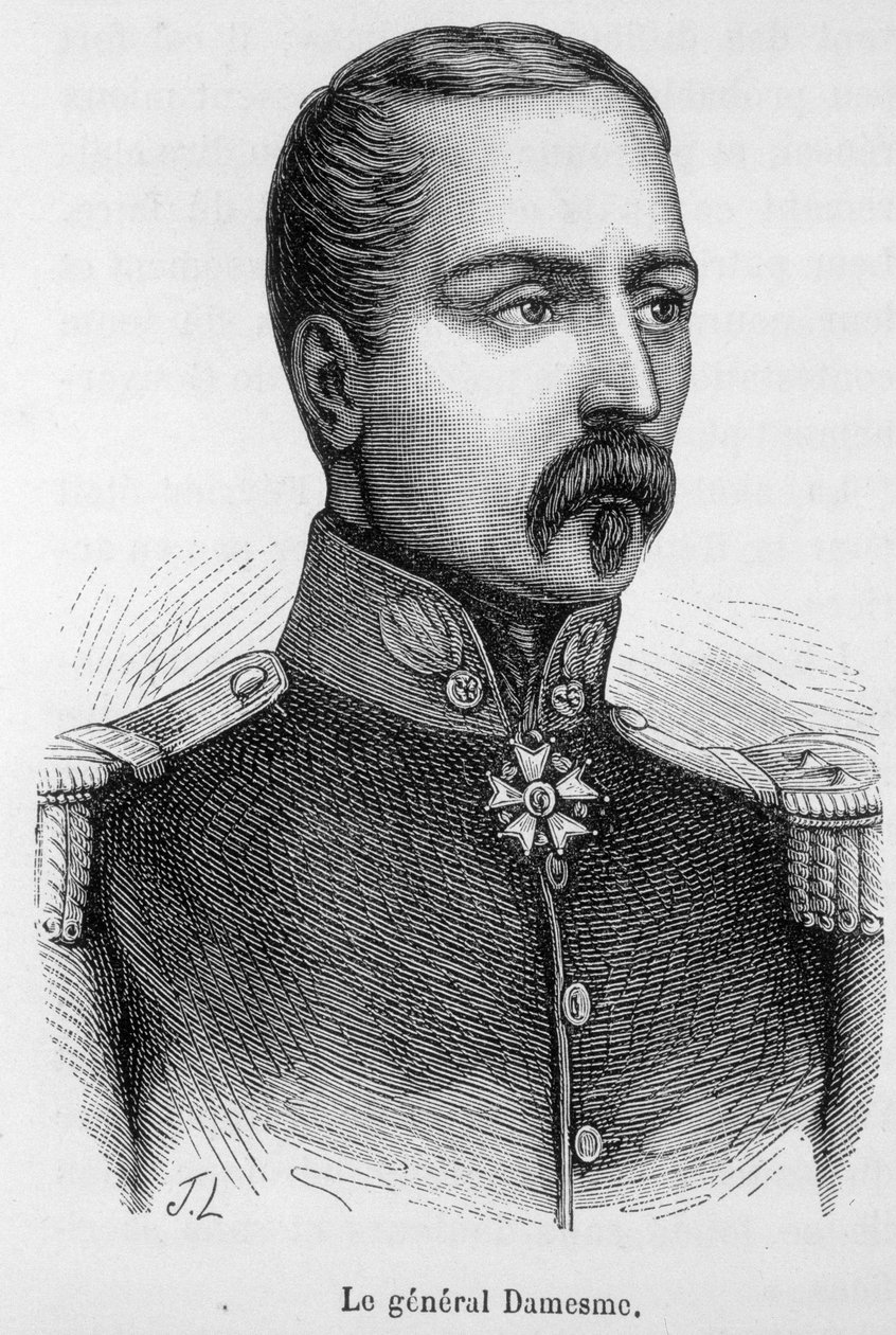 Muotokuva Edouard Adolphe Deodat Marie Daesmesta (1807-1848), Ranskan armeija. tekijältä Unknown artist