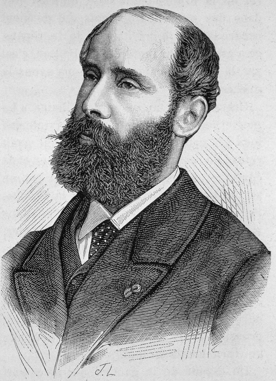 Emile Keratryn (1832-1904) muotokuva. Kaiverrus 1800-luvun lopusta H. Martinin teokseen "Histoire de France". tekijältä Unknown artist