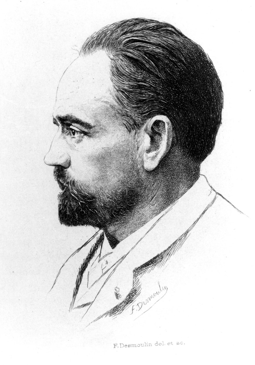 F. Desmoulinin muotokuva Emile Zolasta. tekijältä Unknown artist