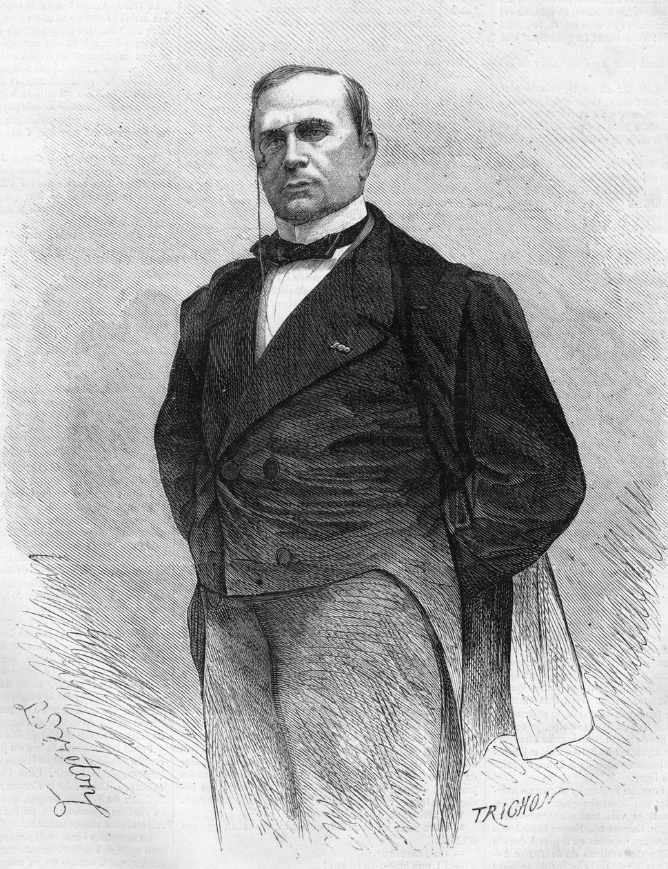 Muotokuva Emile de Girardinista (1806-1881), ranskalaisesta publicistista ja poliitikosta, modernin lehdistön perustajasta. tekijältä Unknown artist