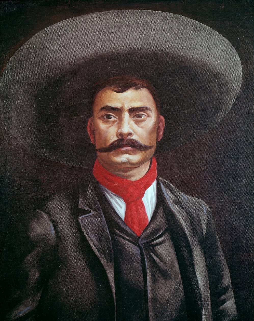 Meksikolaisen Emiliano Zapatan (1879-1919) muotokuva tekijältä Unknown artist