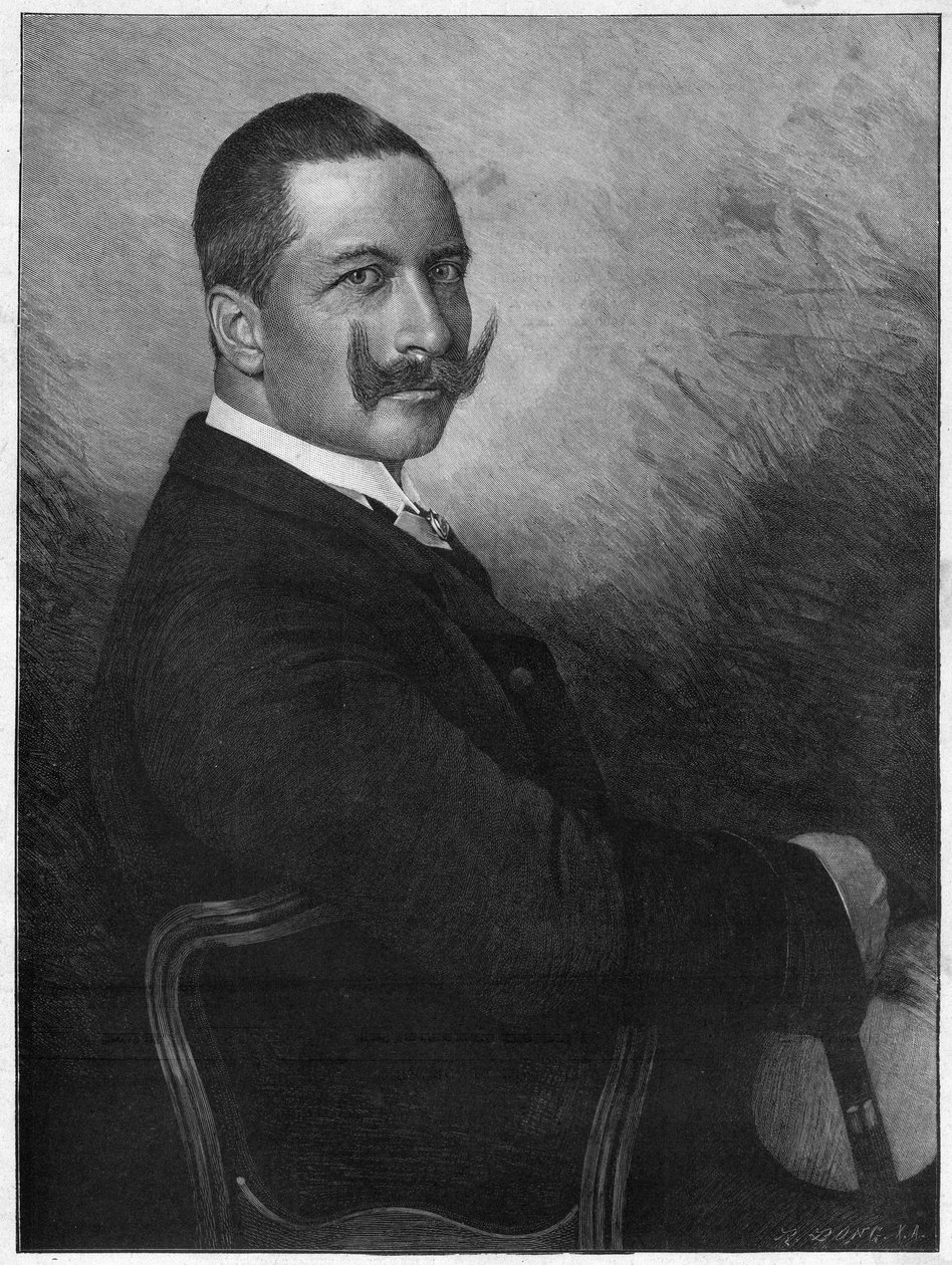 Keisari Vilhelm II:n (1859-1941) muotokuva (Kaiser Wilhelm II Saksan keisari ja Preussin kuningas) 1899 tekijältä Unknown artist