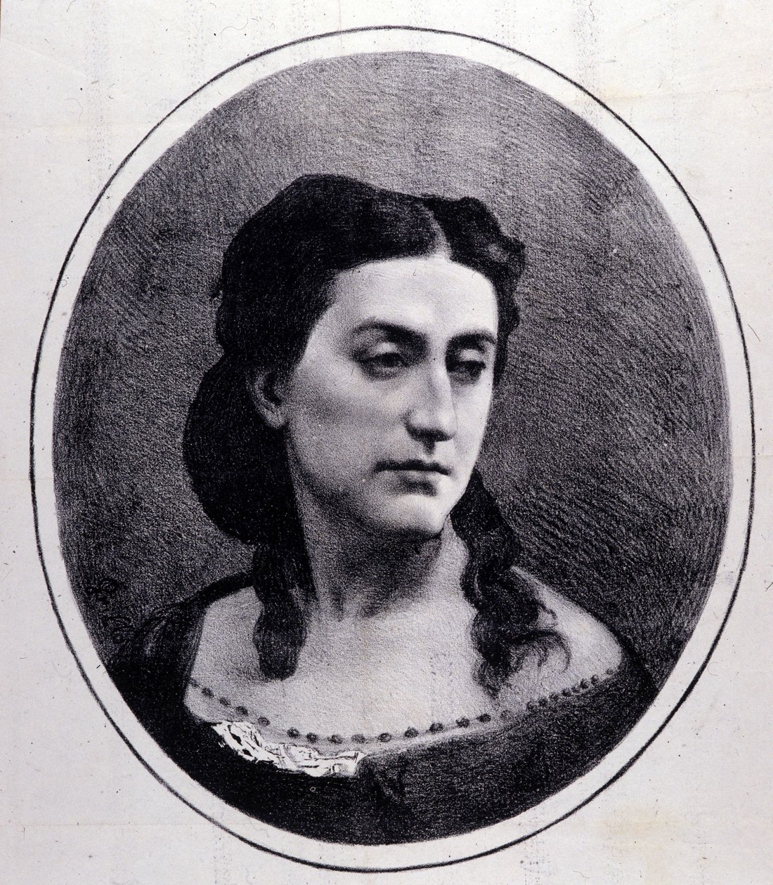 Erminia Frezzolinin muotokuva. italialainen sopraano (1818-1884). tekijältä Unknown artist
