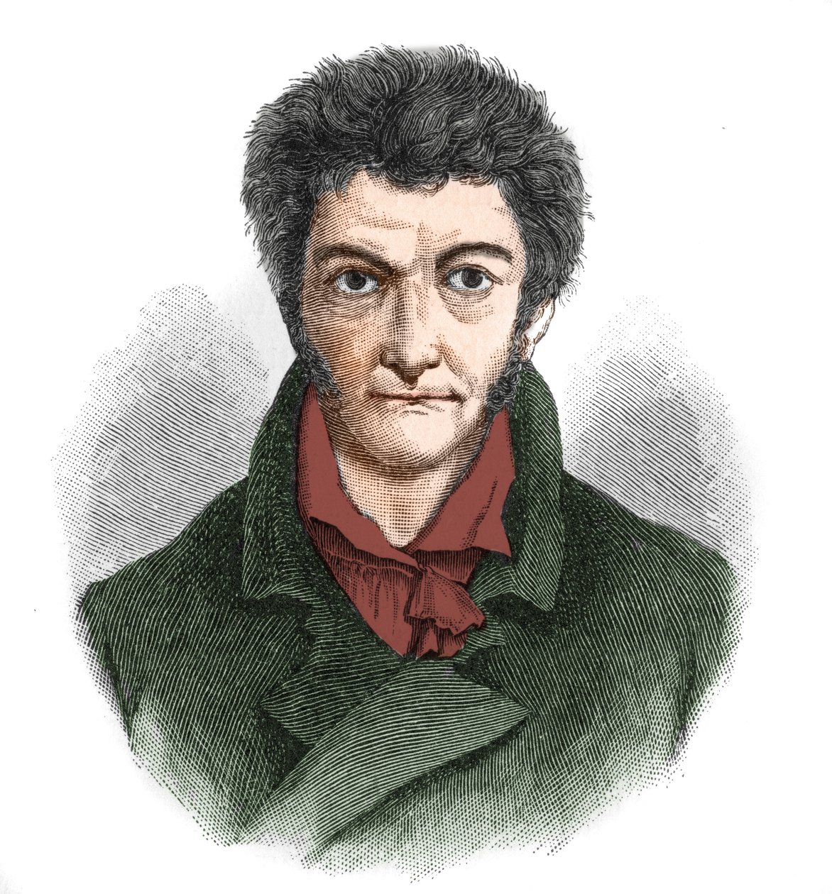 Ernst Theodor Wilhelm Hoffmannin (1776-1822) muotokuva saksalaisesta romanttisesta kirjailijasta. tekijältä Unknown artist