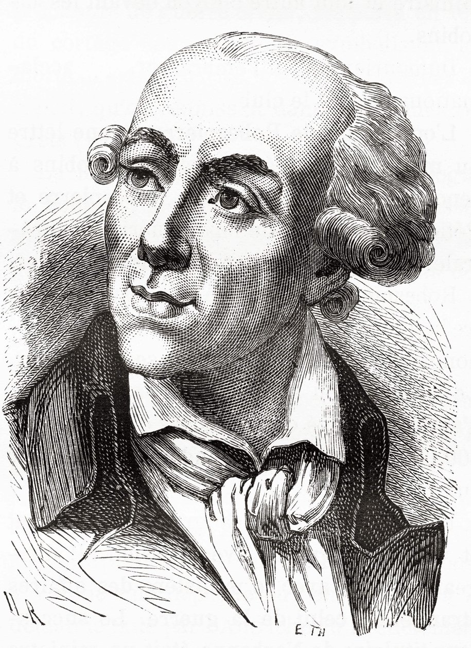 Etienne Clavièren (1768 - 1793), Girondinin hallituksen valtiovarainministerin (maaliskuu 1792) muotokuva - Henri Martinin Histoire de Francessa. n.d. 1800-luvulla. tekijältä Unknown artist