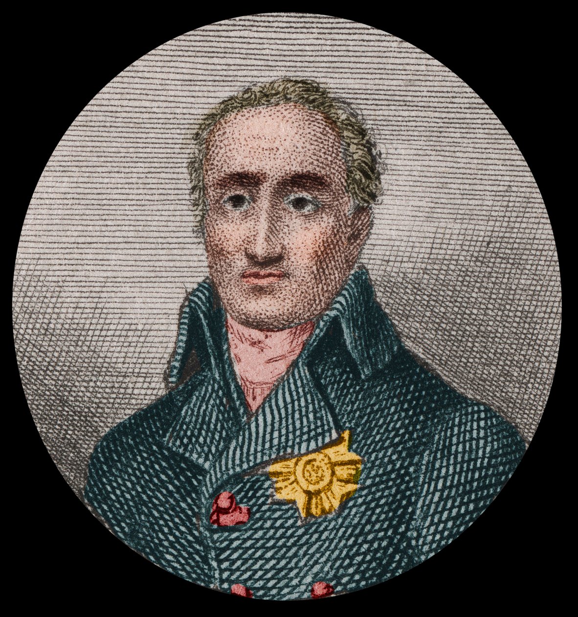 Etienne de La Ville, kreivi De Lacepede (1756-1825), ranskalaisen luonnontieteilijän muotokuva. Anonyymi kaiverrus vuodelta 1876. tekijältä Unknown artist