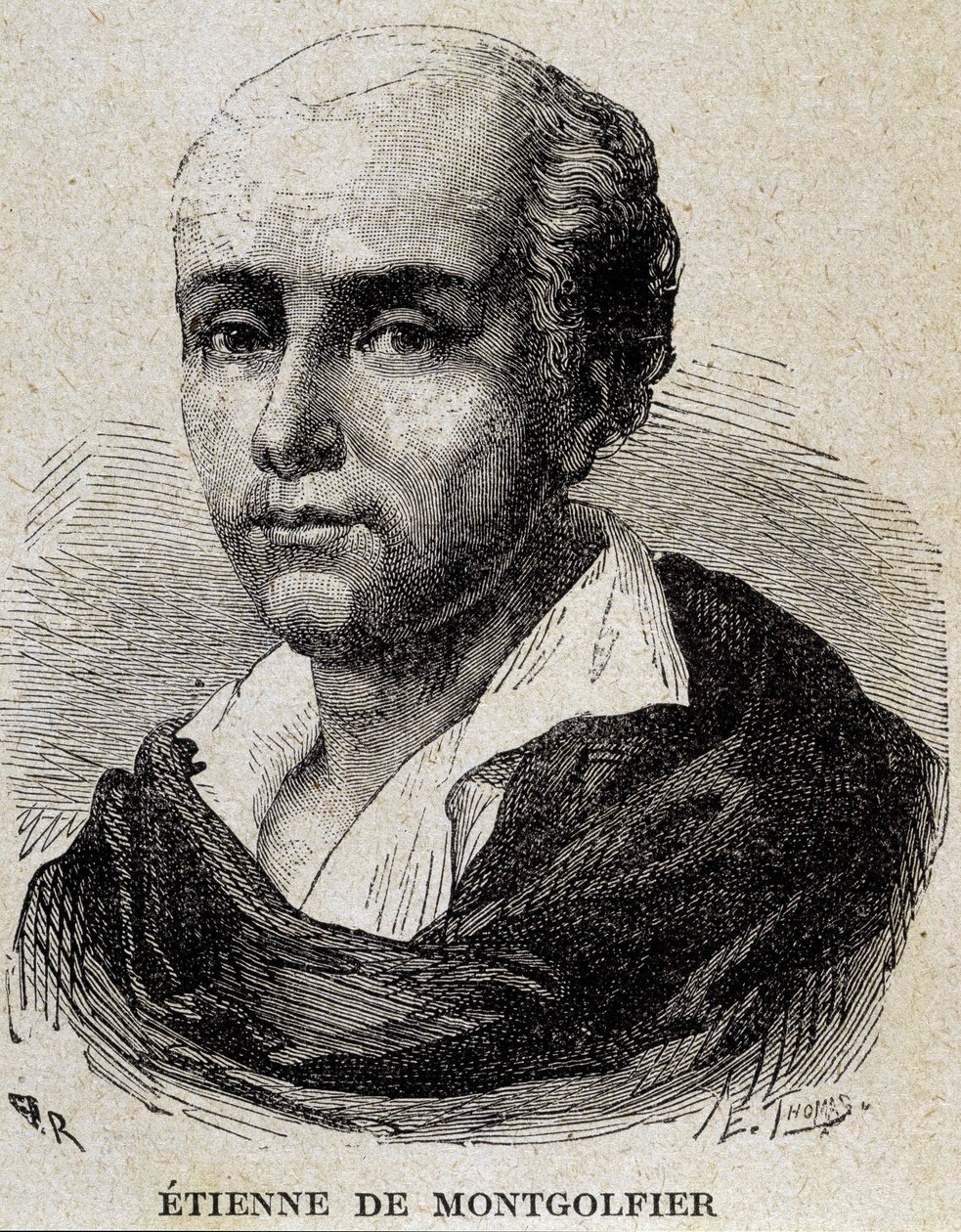 Etienne de Montgolfierin (1745 - 1799) muotokuva. tekijältä Unknown artist