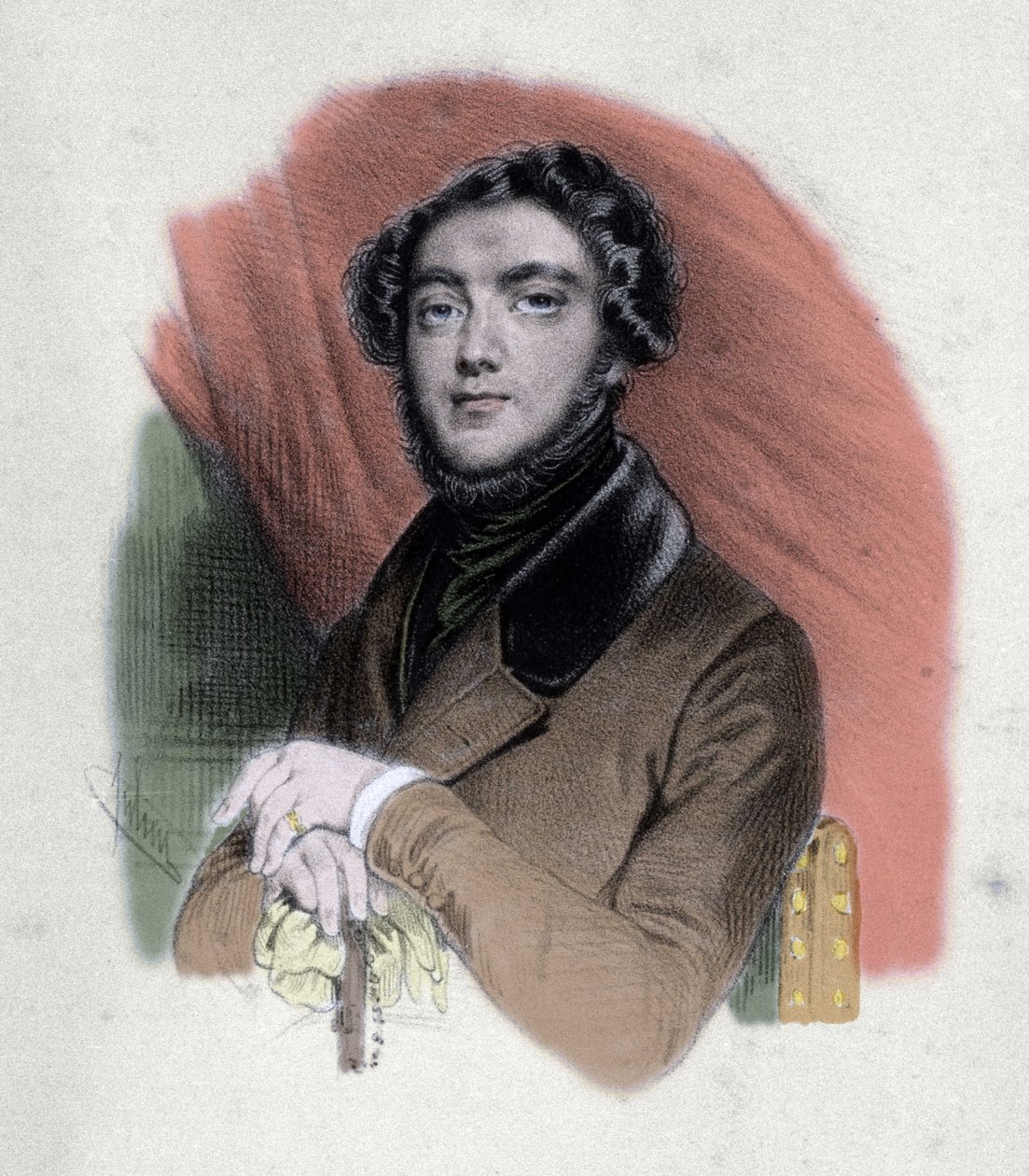 Ranskalaisen kirjailijan Eugene Suen (1804-1857) muotokuva. tekijältä Unknown artist