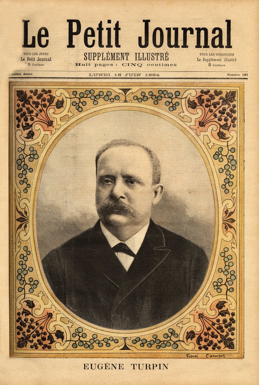 Räjähteisiin erikoistuneen kemistin Eugene Turpinin (1848-1927) muotokuva tekijältä Unknown artist
