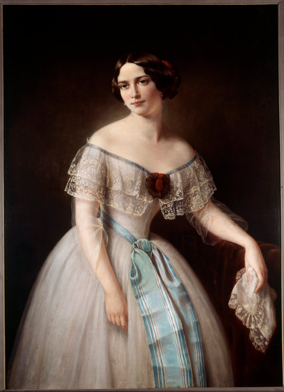 Muotokuva Fanny Cerritosta (1817-1909) tanssija Anonymous maalaus. 1800-luvun Pariisi. Musee De l