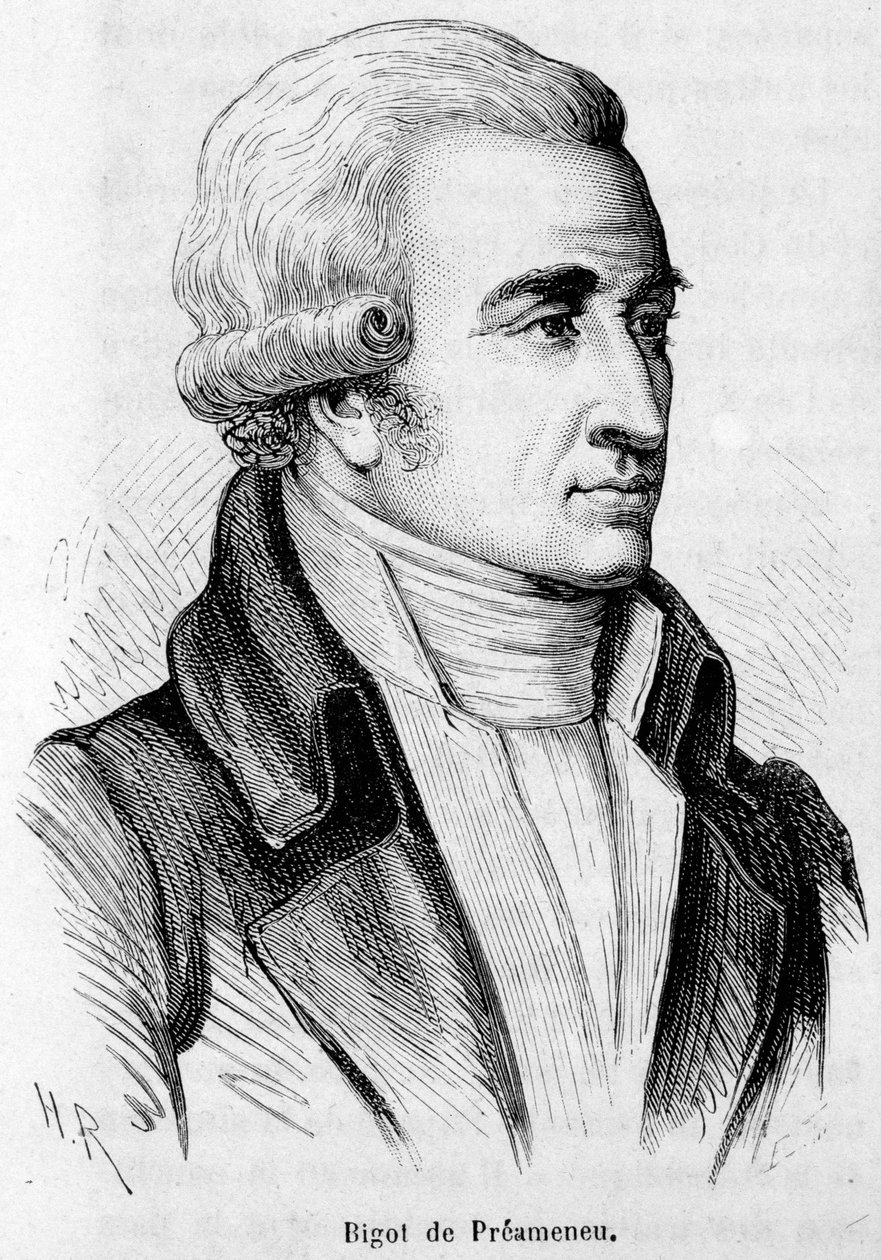 Felix Julien Jean Bigot de Preameneu (1747-1825), ranskalaisen lakimiehen ja poliitikon muotokuva. tekijältä Unknown artist