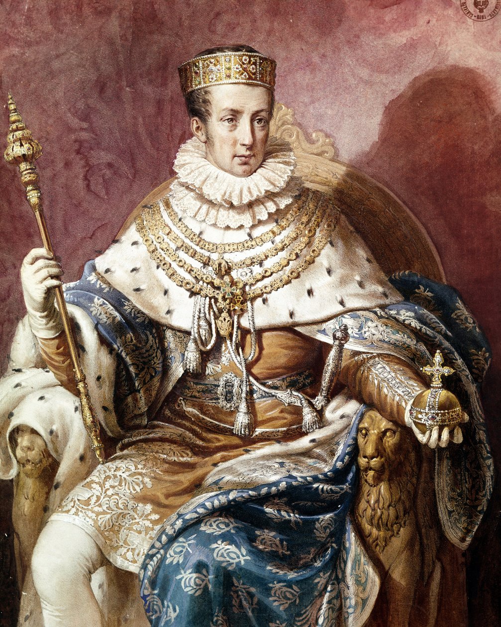 Itävallan Ferdinand I:n muotokuva (öljy kankaalle) tekijältä Unknown artist