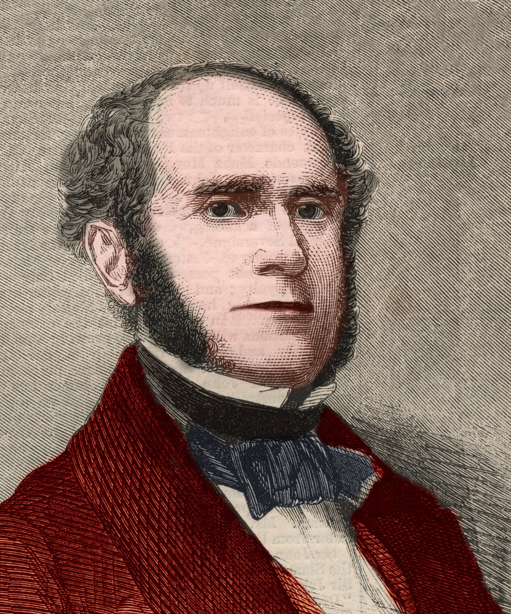 Fitz-Greenen (Fitz Greene) Halleckin (1790-1867), yhdysvaltalaisen runoilijan muotokuva. Kaiverrus 23. tammikuuta 1858 julkaistuun kuvitettuun London News -lehteen. tekijältä Unknown artist