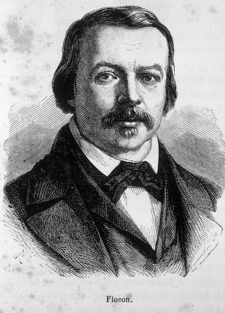 Muotokuva Floconista, ranskalaisesta toimittajasta ja poliitikosta (1800 - 1866) tekijältä Unknown artist