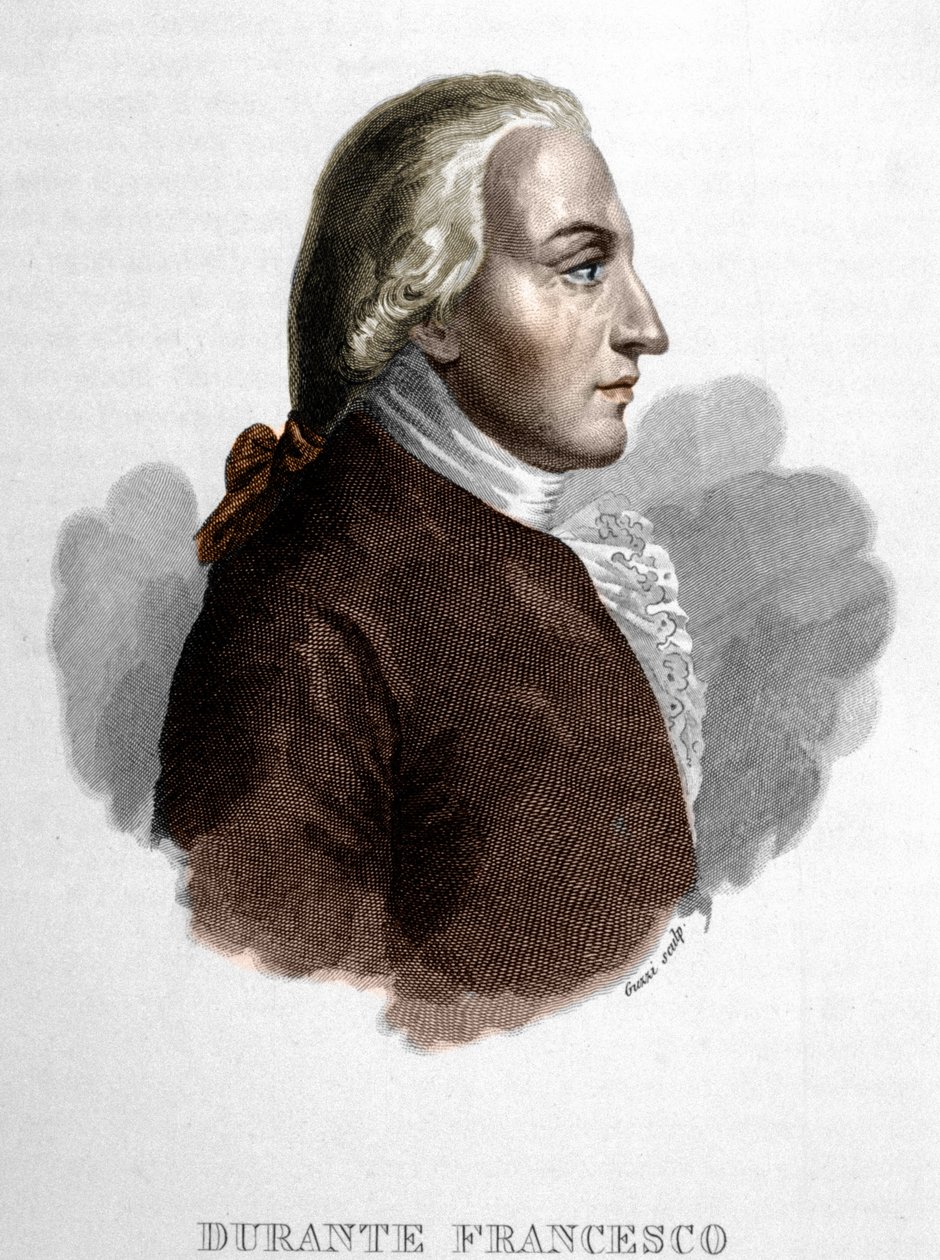 Francesco Duranten muotokuva. italialainen muusikko (Frattamaggiore tekijältä Unknown artist