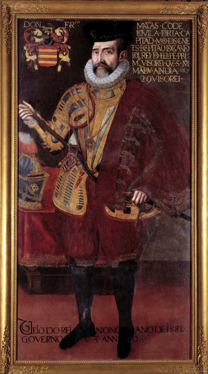 Francisco de Mascarenhasin muotokuva (1500-luku) Intian varakuninkaan Nimetön maalaus 1500-luvun Lissabonista tekijältä Unknown artist