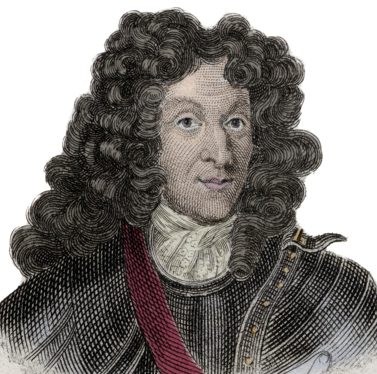 Muotokuva Francois-Henri de Montmorency-Boutevillestä (Francois Henri de Montmorency Bouteville) (1628-1695), Luxemburgin marechal, Pineyn herttua ja ranskalainen kenraali. tekijältä Unknown artist
