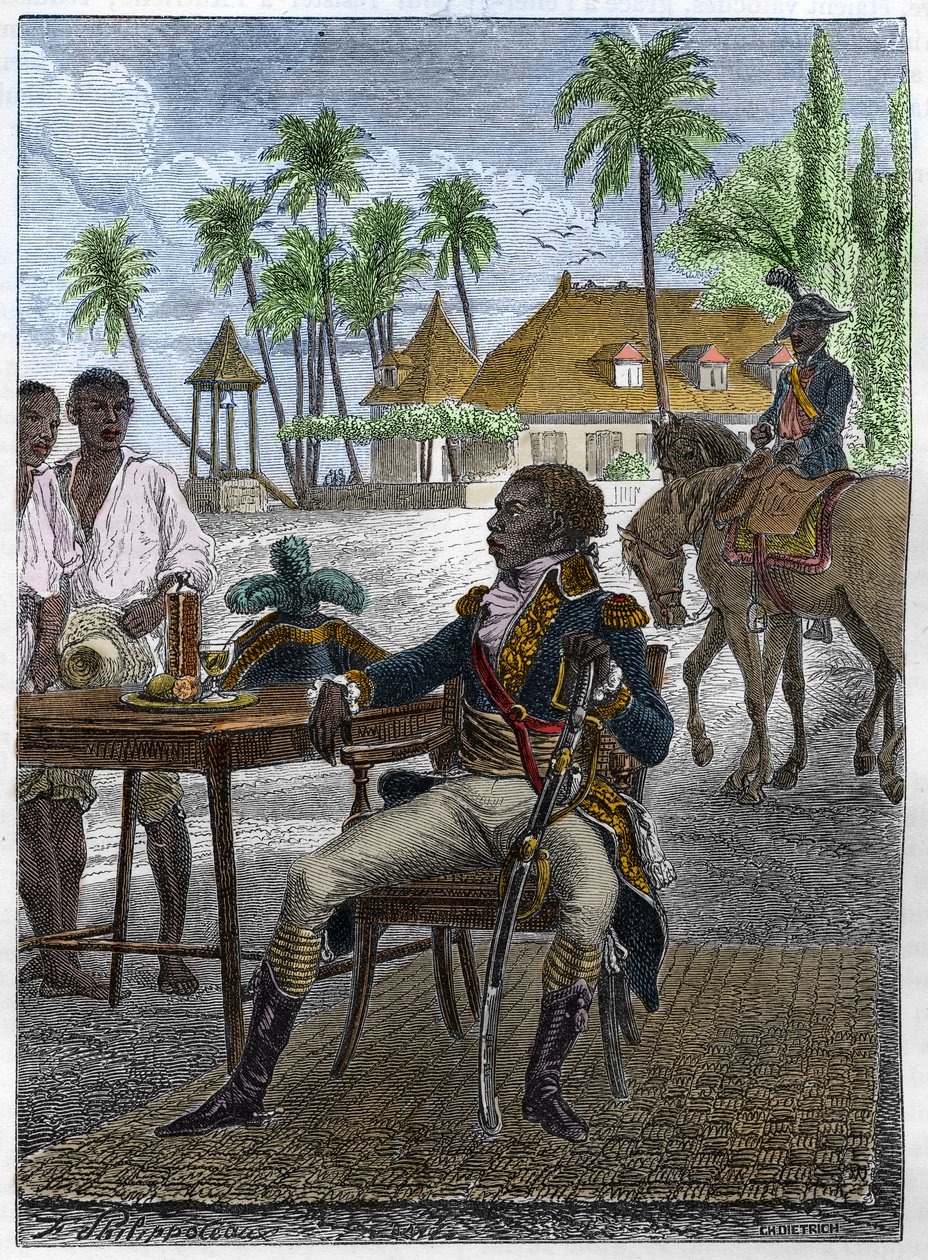 Muotokuva Francois Dominique Toussaintista, joka tunnetaan nimellä "Toussaint-Louverture" (Toussaint Louverture tekijältä Unknown artist