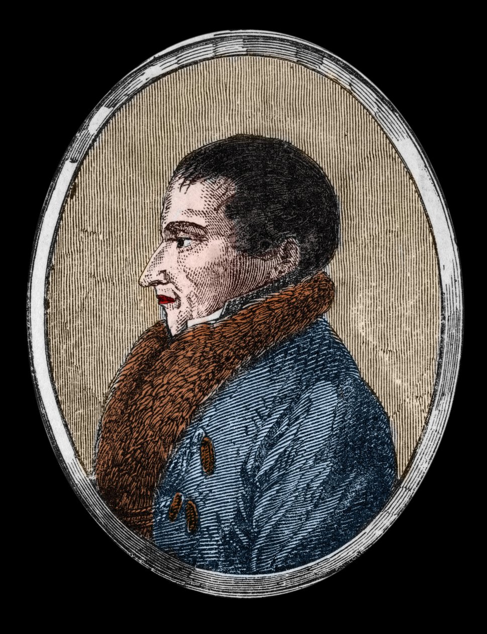 François Peronin luonnontieteilijä ranskalaisen tutkimusmatkailijan (1775-1810) muotokuva. tekijältä Unknown artist