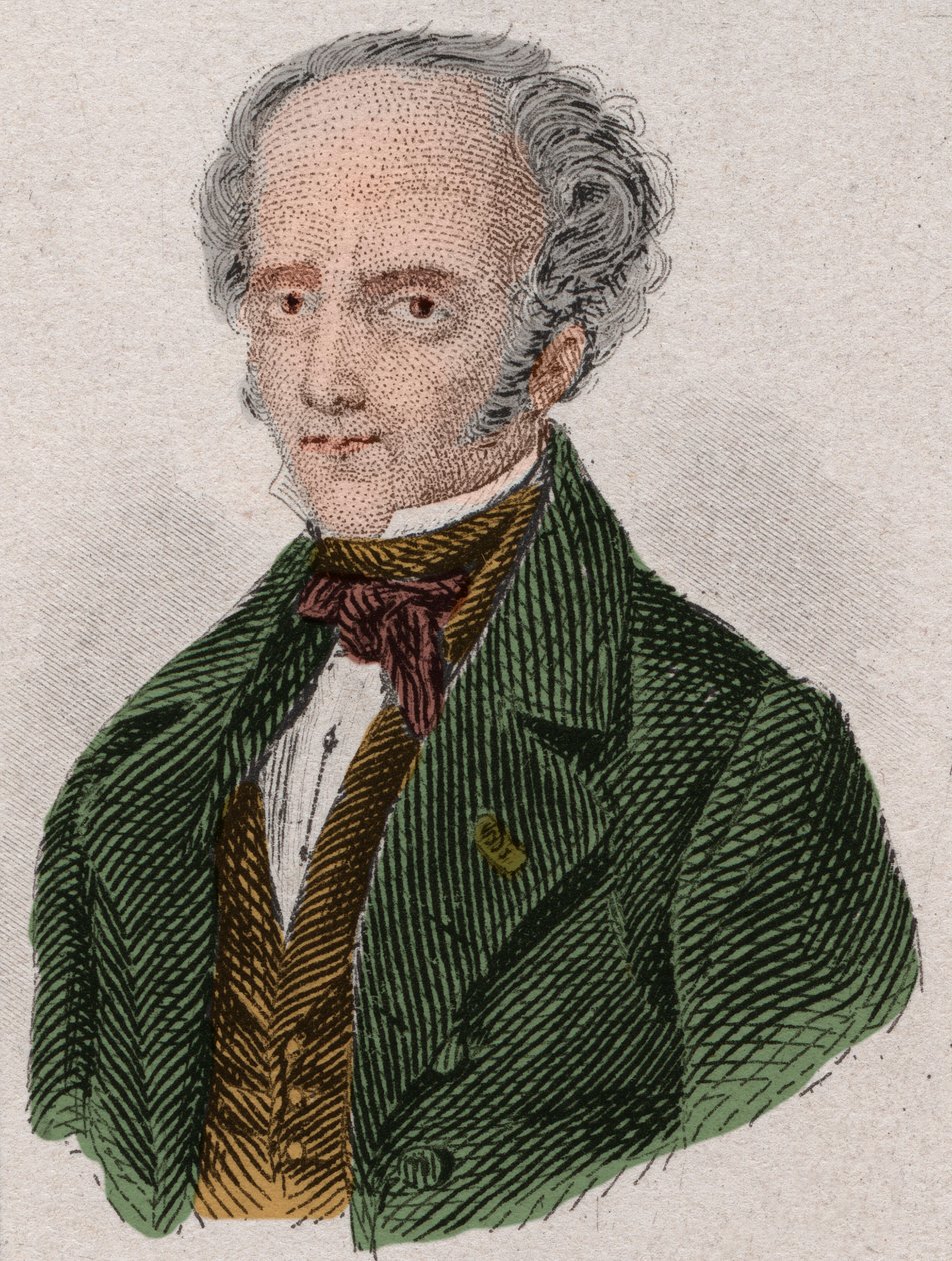 François Renen, varakreivi de Chateaubriandin (1768-1848) ranskalaisen kirjailijan muotokuva. Kaiverrus vuodelta 1876. tekijältä Unknown artist