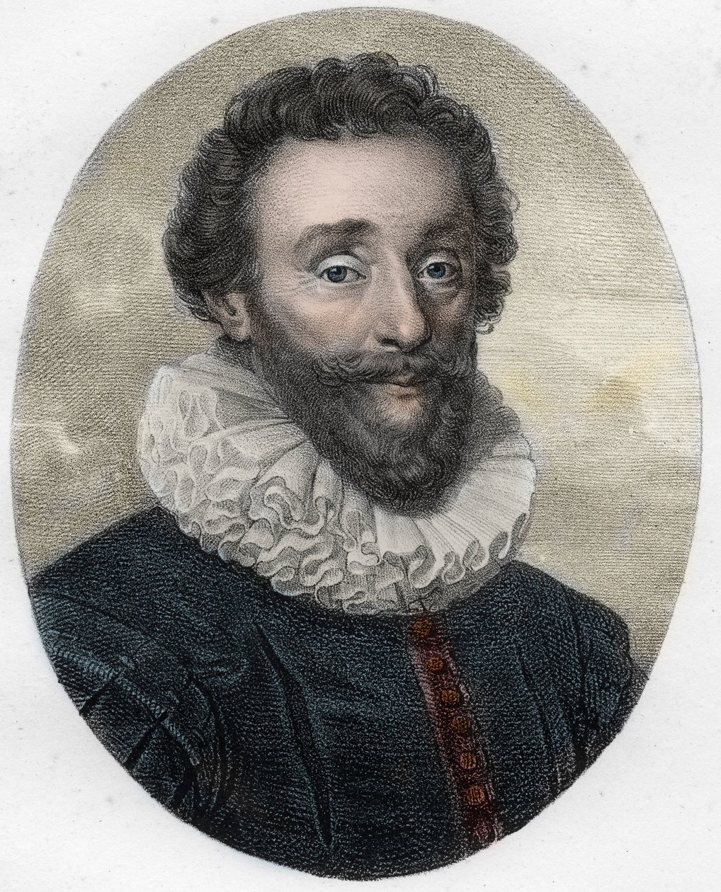Francois de Malherben (1555-1628), englantilaisen runoilijan, kriitikon ja kääntäjän muotokuva tekijältä Unknown artist