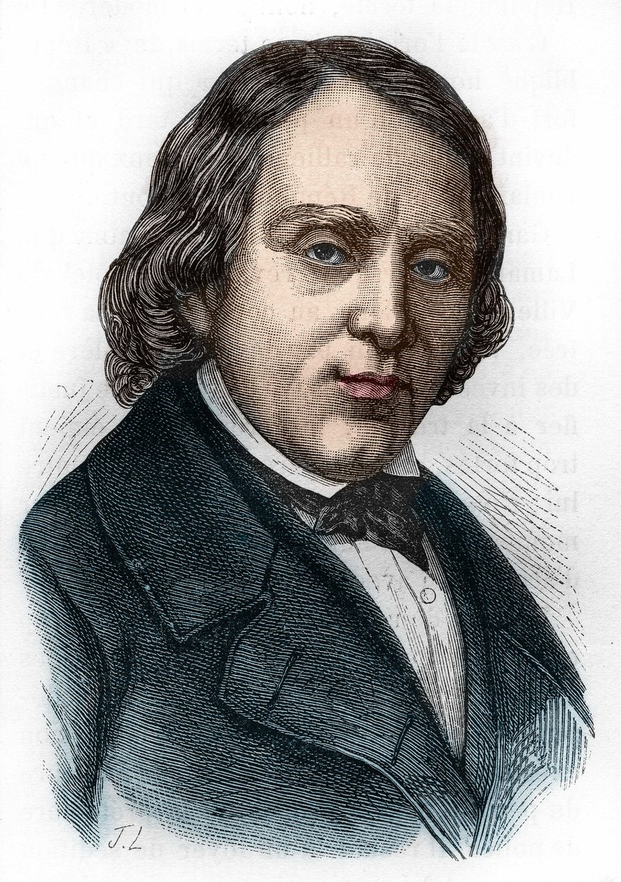 François Vincent Raspailin (1794-1878), ranskalaisen biologin, kemistin ja poliitikon muotokuva. tekijältä Unknown artist