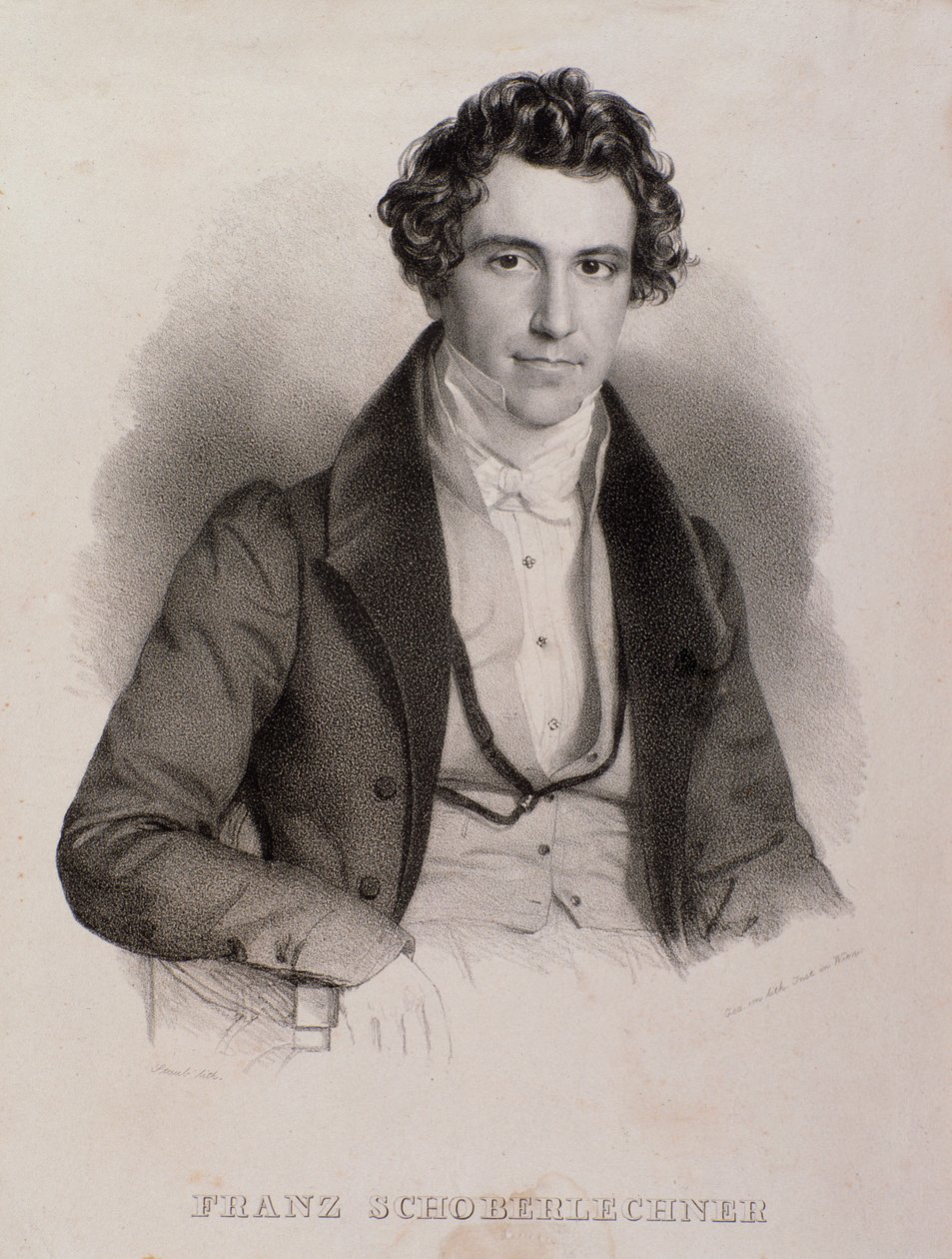 Franz Schoberlechnerin muotokuva (kaiverrus tekijältä Unknown artist