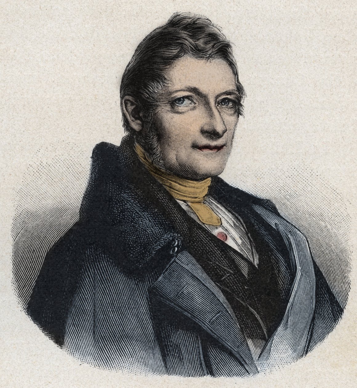 Franz Xaver Gabelsbergerin (1789-1849) muotokuva englantilaisesta keksijästä tekijältä Unknown artist