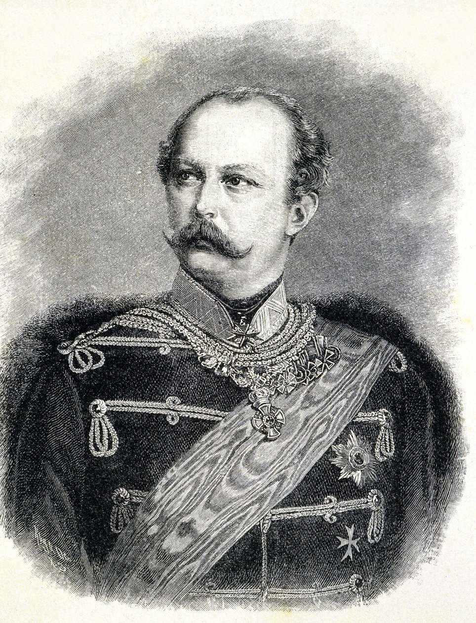 Frederic Charles Preussialainen (1828 - 1885), William I veljenpojan muotokuva tekijältä Unknown artist