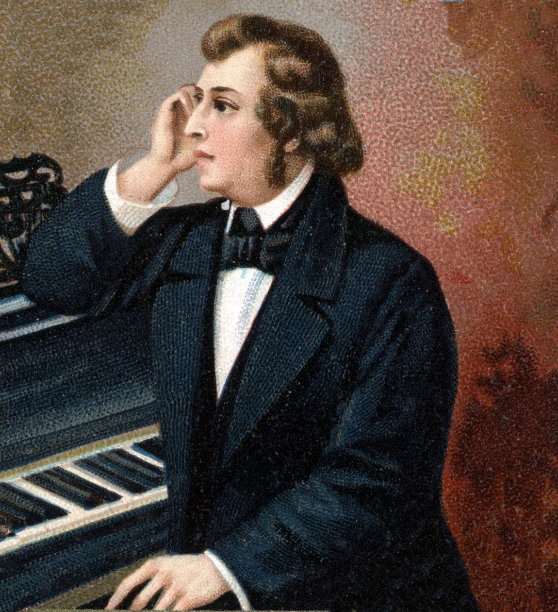 Muotokuva Frederic Chopinista (1810 - 1849), puolalaisesta säveltäjästä. tekijältä Unknown artist