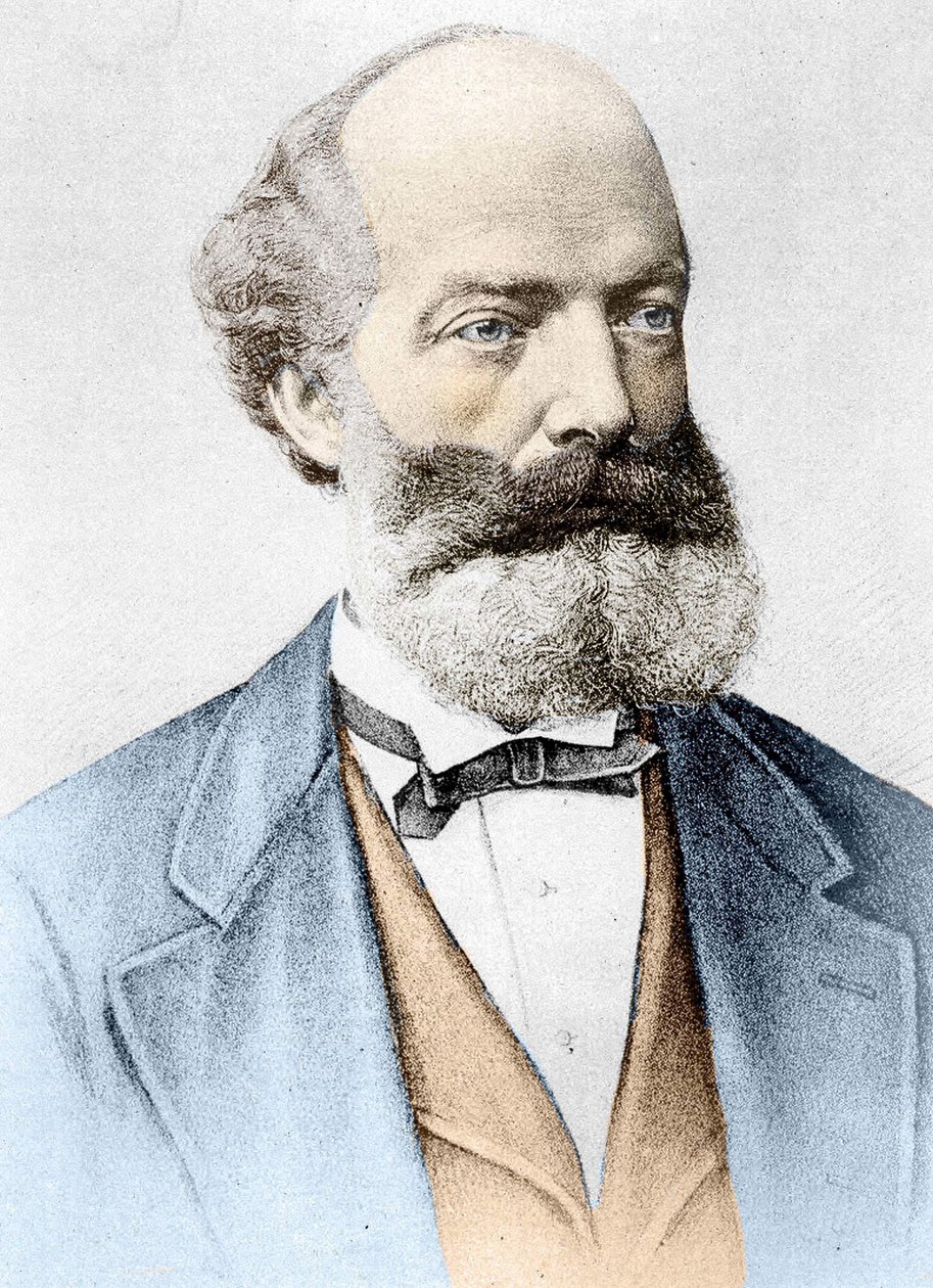 Friedrich August Kekulé von Stradonitzin muotokuva saksalainen kemisti (Darmstadt tekijältä Unknown artist