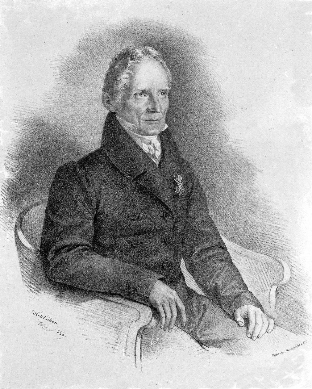 Muotokuva Friedrich Mohsista (1773-1839), saksalainen mineraalitieteilijä tekijältä Unknown artist