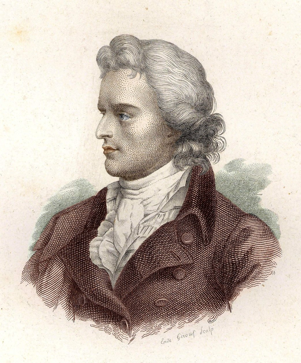 Friedrich von Schillerin (1759 - 1805) muotokuva tekijältä Unknown artist