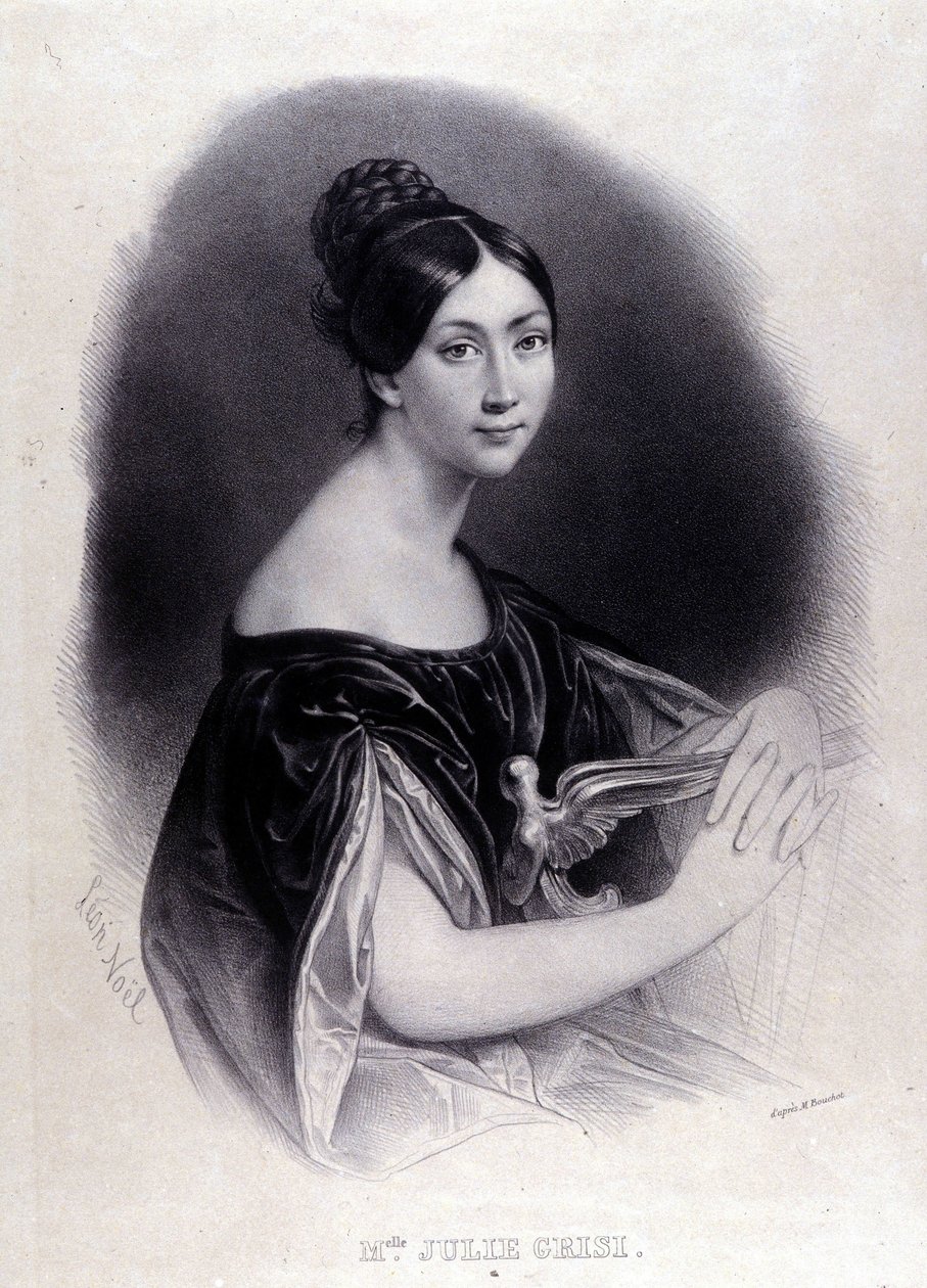Italian sopraanon GRISI Giulia (Julie) (1811-1869) muotokuva. tekijältä Unknown artist