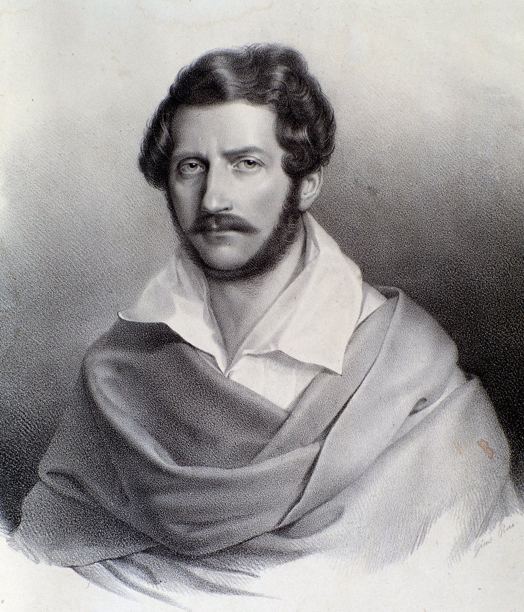 Gaetano Donizettin muotokuva (kaiverrus) tekijältä Unknown artist
