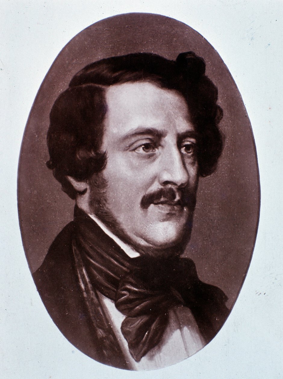 Gaetano Donizettin muotokuva (kaiverrus) tekijältä Unknown artist