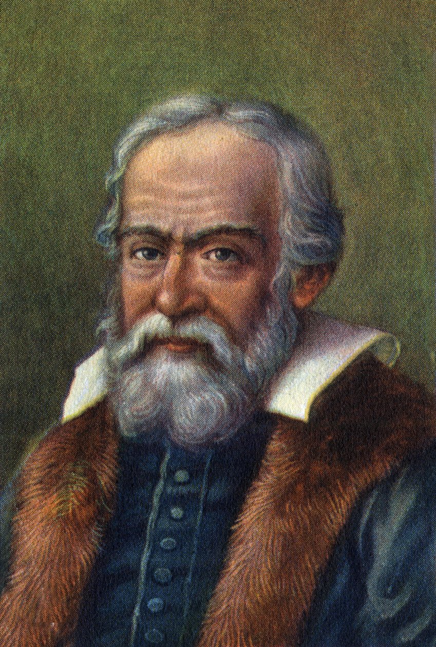 Muotokuva Galileo Galilei dit Galilei, italialainen tähtitieteilijä (1564-1642) tekijältä Unknown Artist