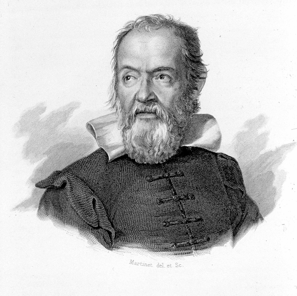 Muotokuva Galileosta Galilei Galilei (1564 - 1642). tekijältä Unknown artist