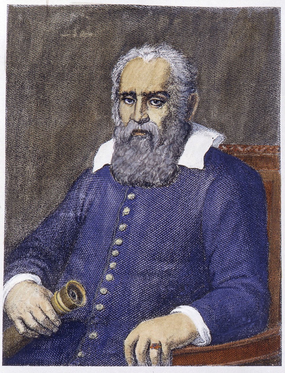 Muotokuva Galileosta Galilei Galilei (1564 - 1642). tekijältä Unknown artist