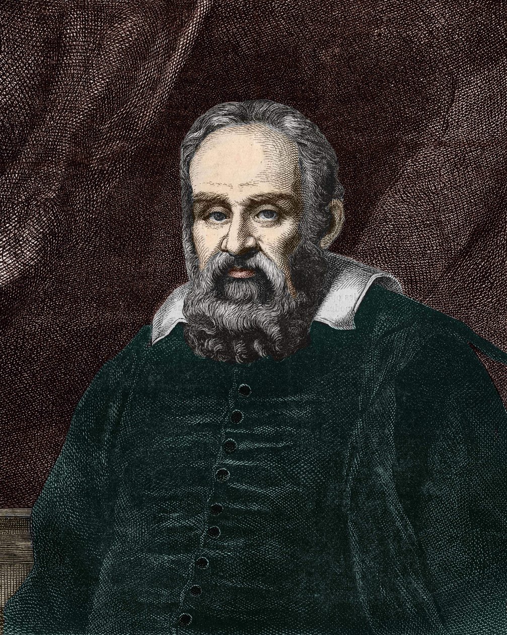 Muotokuva Galileosta Galilei dit Galileo (1564 - 1642). 1800-luvun kaiverrus. tekijältä Unknown artist