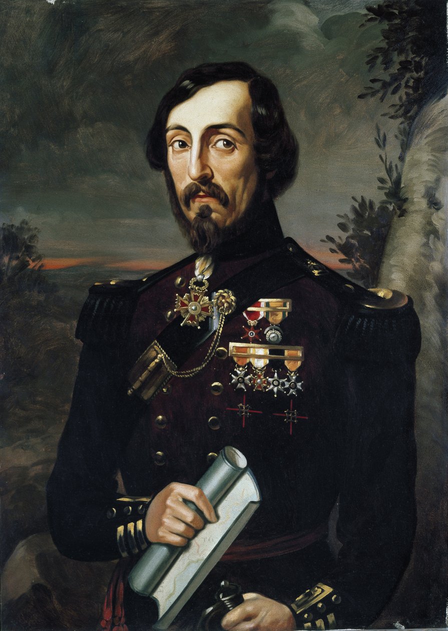 Kenraali Giacomo Durandon muotokuva (öljy kankaalle) tekijältä Unknown Artist
