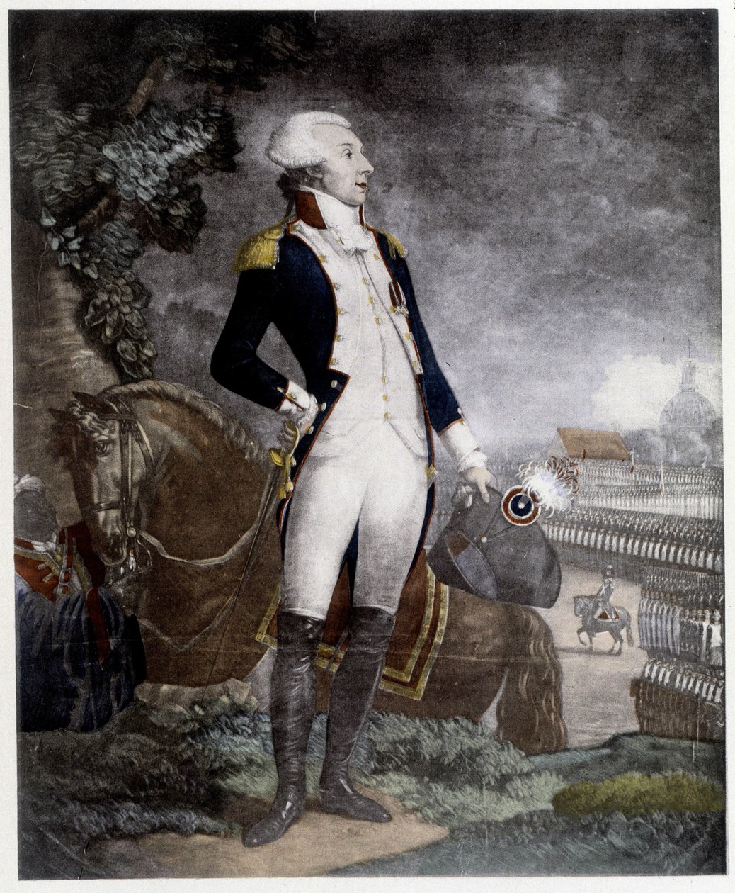 Kenraali La Fayetten muotokuva (Lafayette tekijältä Unknown artist