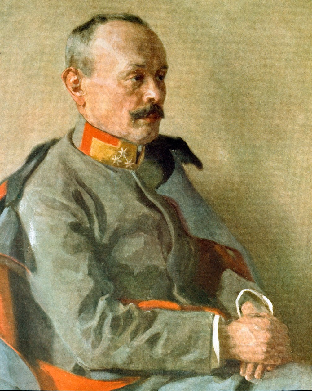 Itävallan esikuntapäällikön kenraali Svetozar Boroevic von Bojnan muotokuva (maalaus) tekijältä Unknown Artist