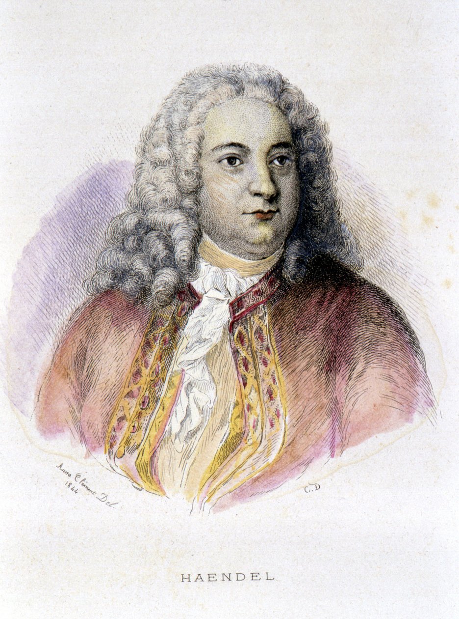 George Frederick Händelin muotokuva (Georg Friedrich Handel tekijältä Unknown artist